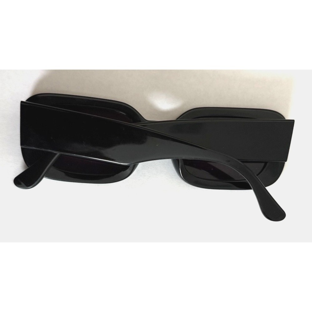 Madewell Women's Sunglasses Black Y2K-inspired Rectangular Shape One Size - Picture 4 of 6